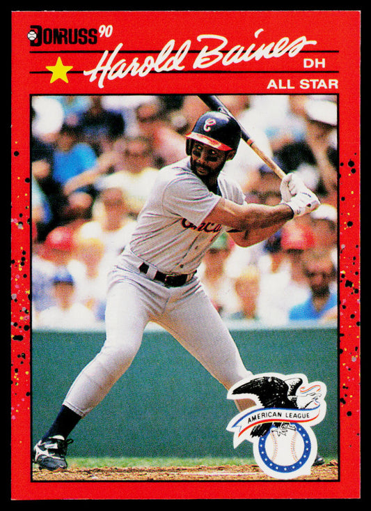 Harold Baines 1990 Donruss #660c ERR Chicago White Sox