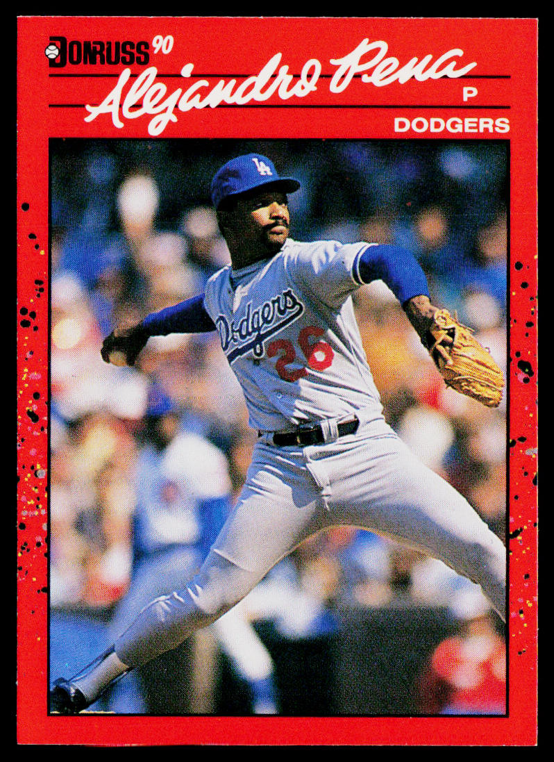 Alejandro Pena 1990 Donruss #664b Los Angeles Dodgers