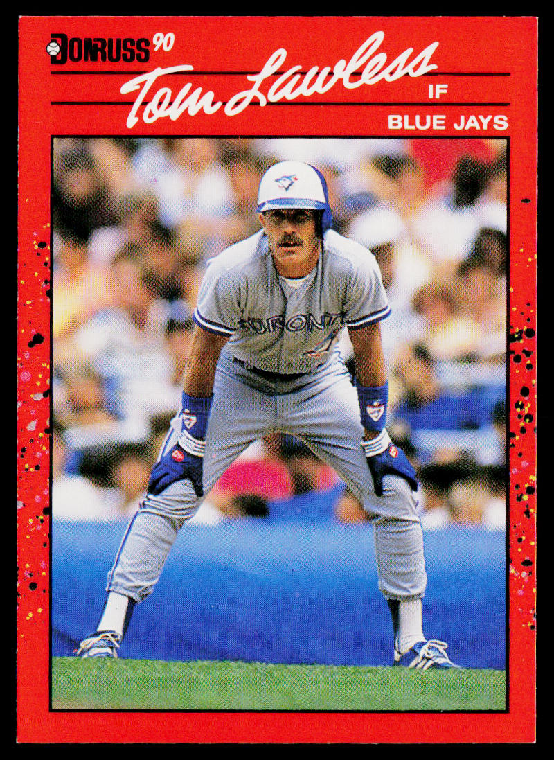 Tom Lawless 1990 Donruss #681b Toronto Blue Jays