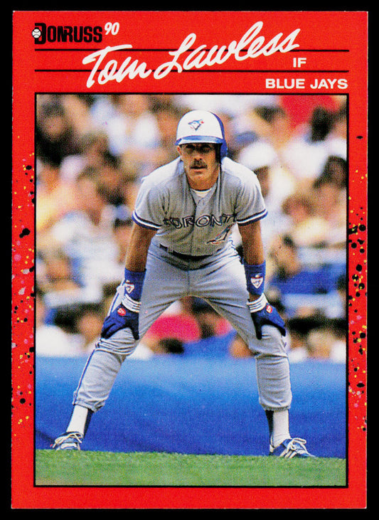 Tom Lawless 1990 Donruss #681b Toronto Blue Jays