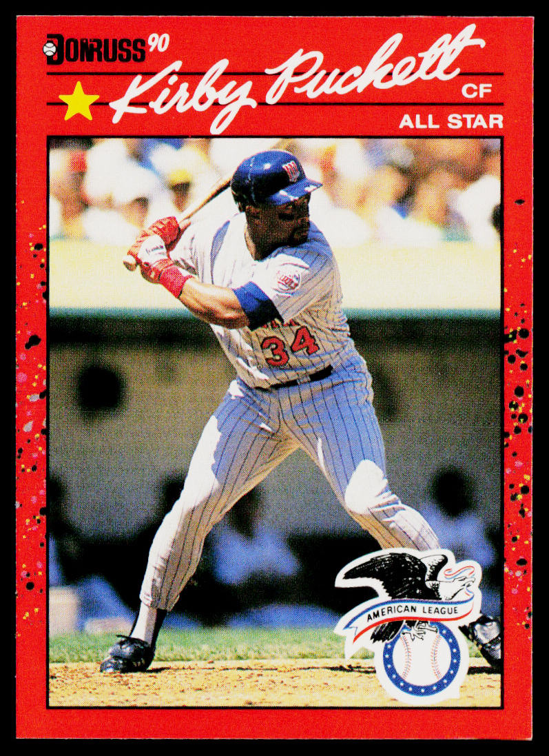 Kirby Puckett 1990 Donruss #683d Minnesota Twins