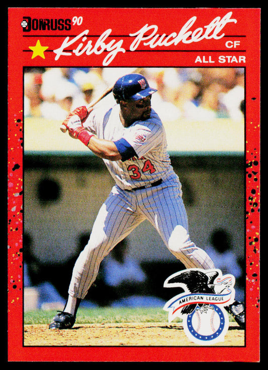 Kirby Puckett 1990 Donruss #683d Minnesota Twins