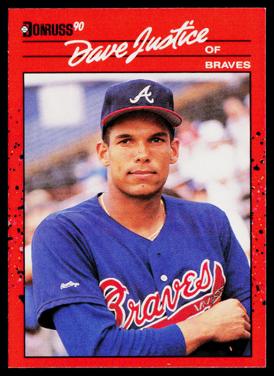 Dave Justice 1990 Donruss #704c RC Atlanta Braves