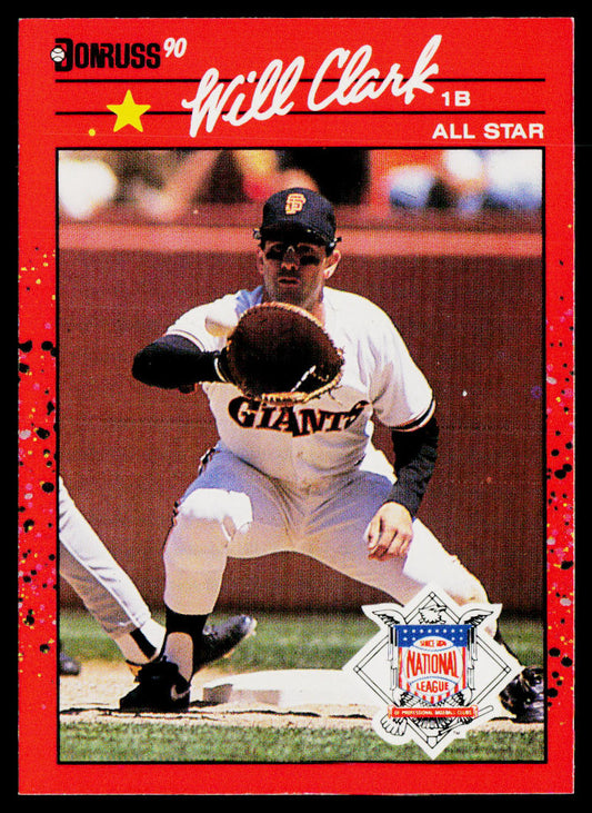 Will Clark 1990 Donruss #707e San Francisco Giants