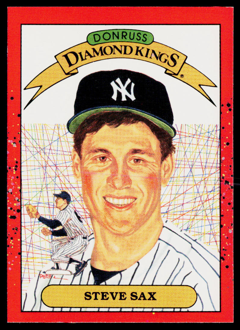 Steve Sax 1990 Donruss #2b New York Yankees