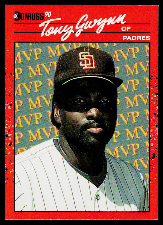 Tony Gwynn 1990 Donruss Bonus MVP's #BC-4 San Diego Padres
