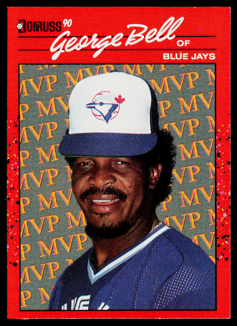 George Bell 1990 Donruss Bonus MVP's #BC-13 Toronto Blue Jays