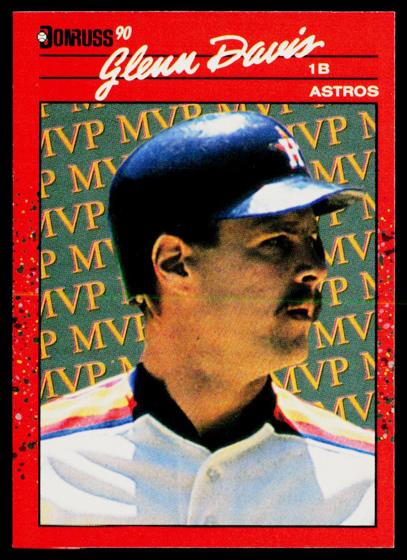 Glenn Davis 1990 Donruss Bonus MVP's #BC-21 Houston Astros