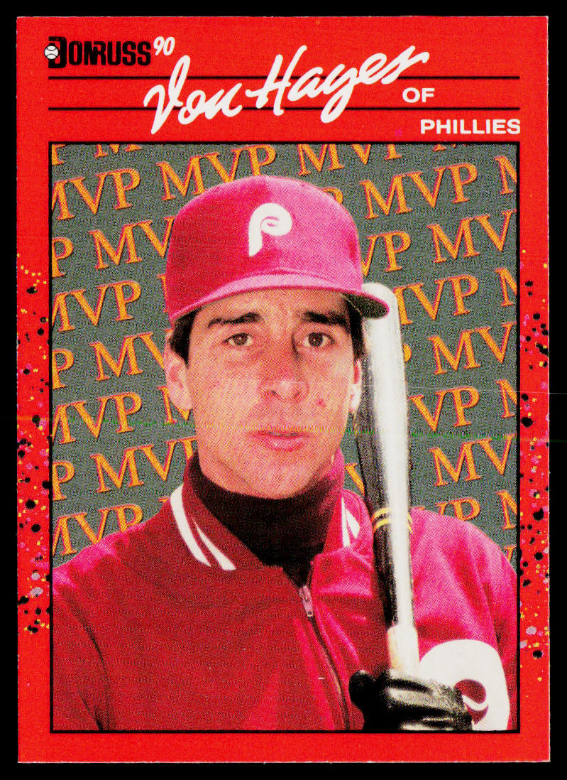 Von Hayes 1990 Donruss Bonus MVP's #BC-25 Philadelphia Phillies