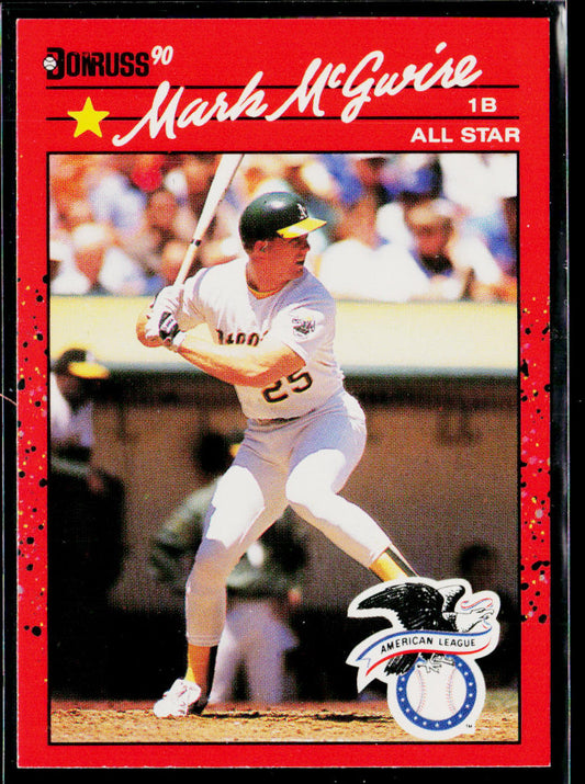 Mark McGwire 1990 Donruss #697e Oakland Athletics