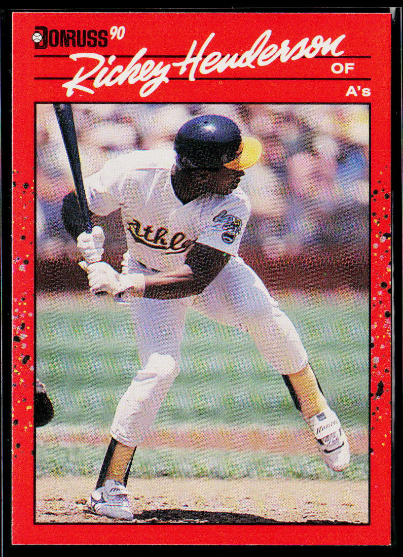 Rickey Henderson 1990 Donruss #304 Oakland Athletics