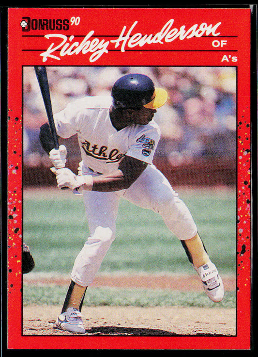 Rickey Henderson 1990 Donruss #304 Oakland Athletics