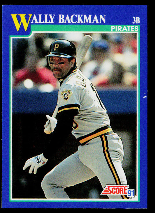 Wally Backman 1991 Score #16 Pittsburgh Pirates