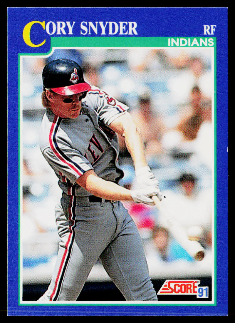 Cory Snyder 1991 Score #19 Cleveland Indians