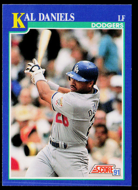 Kal Daniels 1991 Score #20 Los Angeles Dodgers
