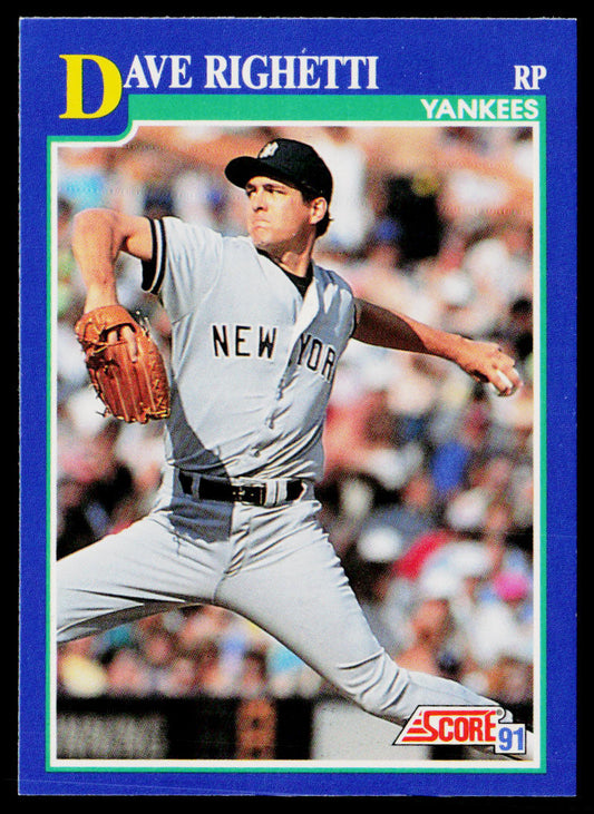 Dave Righetti 1991 Score #24 New York Yankees