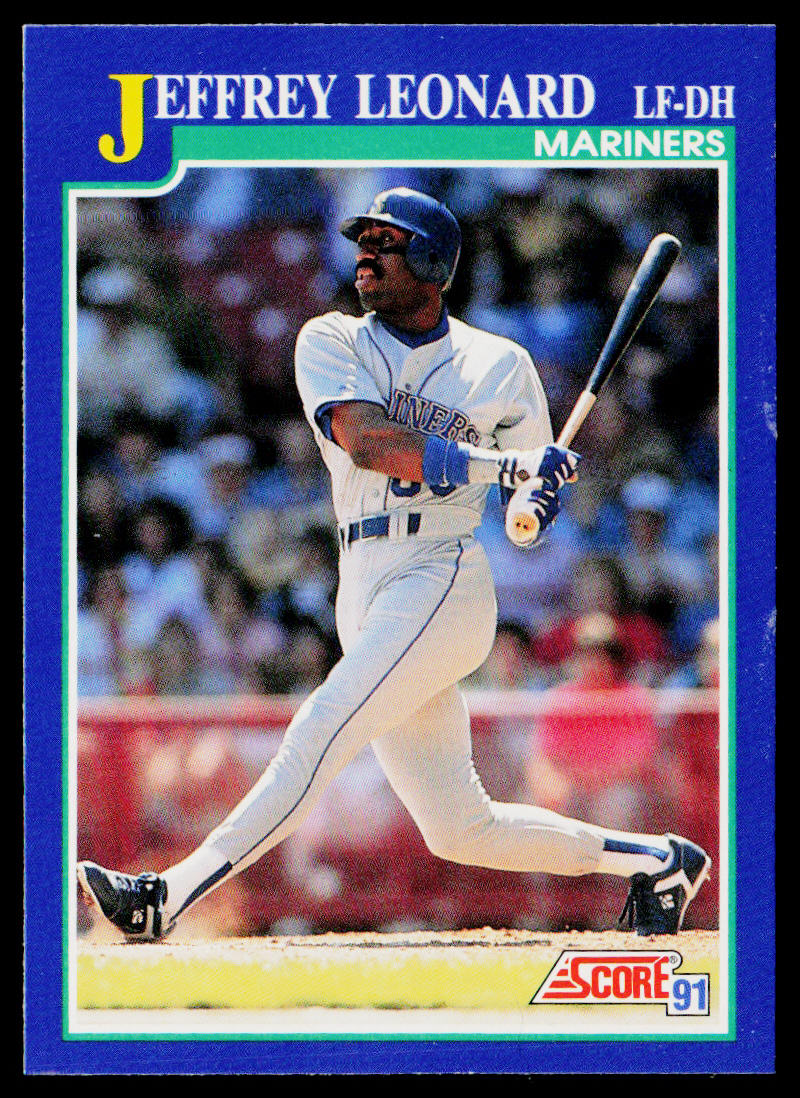 Jeffrey Leonard 1991 Score #44 Seattle Mariners