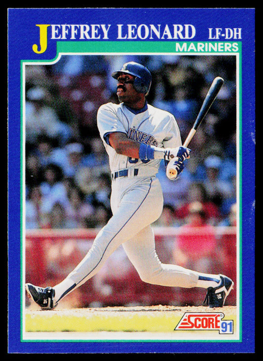 Jeffrey Leonard 1991 Score #44 Seattle Mariners