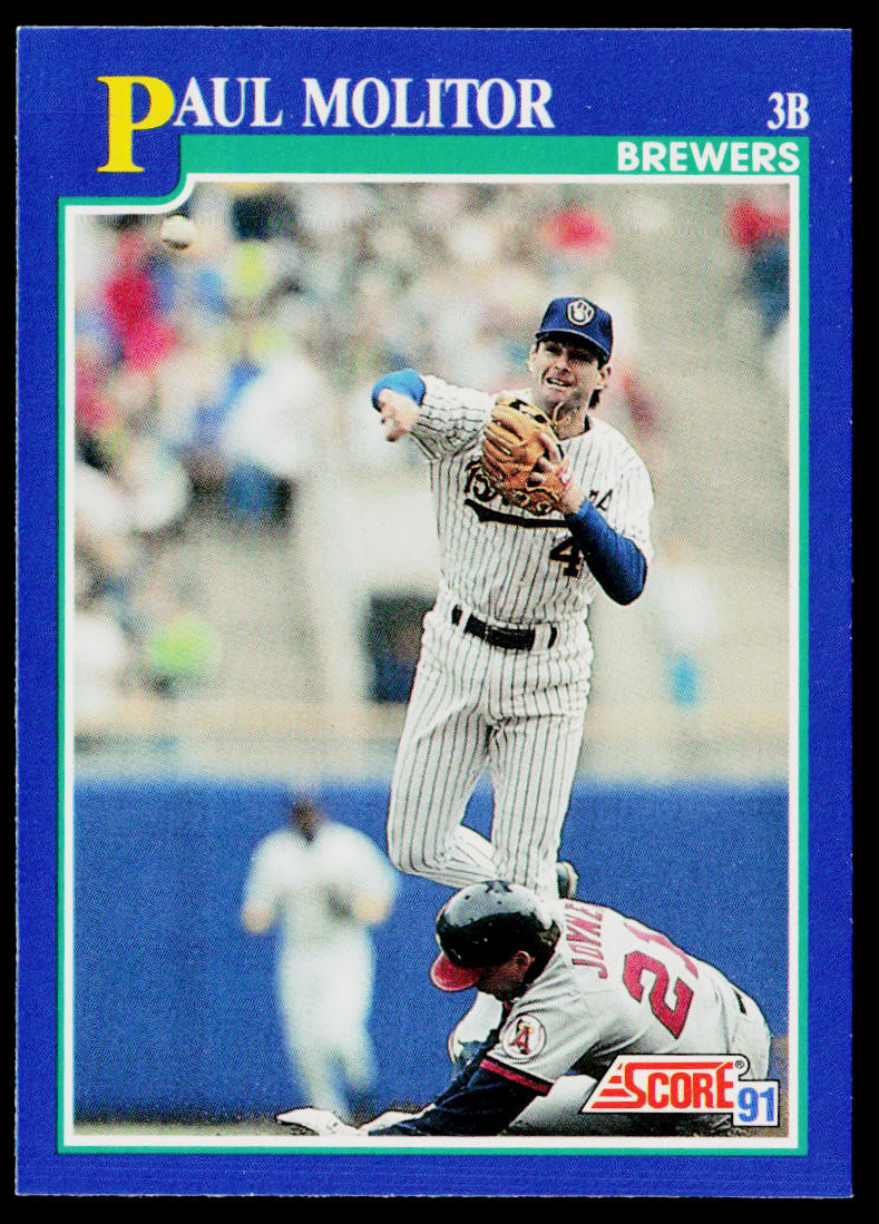 Paul Molitor 1991 Score #49 Milwaukee Brewers