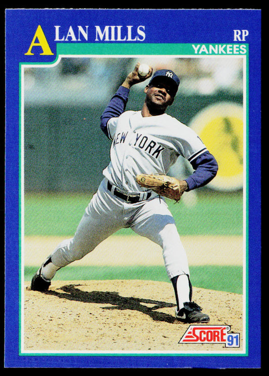 Alan Mills 1991 Score #73 New York Yankees