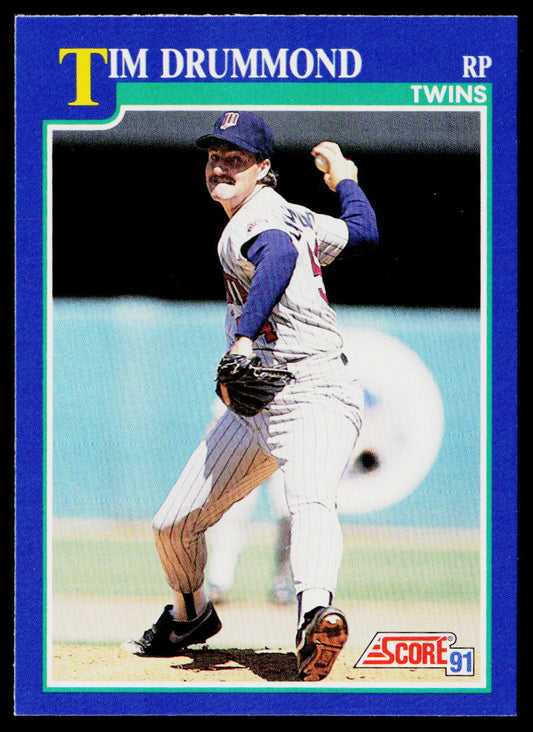 Tim Drummond 1991 Score #76 Minnesota Twins
