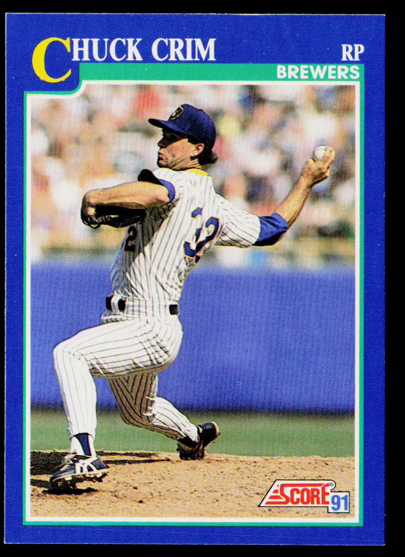 Chuck Crim 1991 Score #99 Milwaukee Brewers