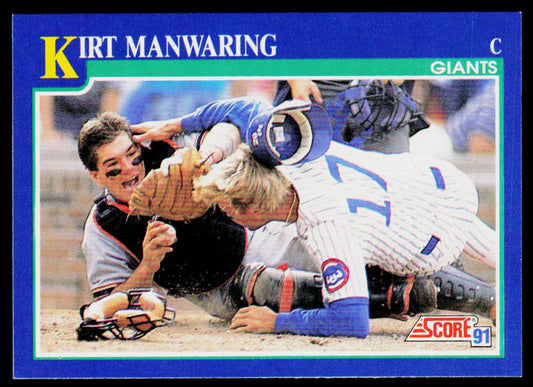 Kirt Manwaring 1991 Score #101 San Francisco Giants