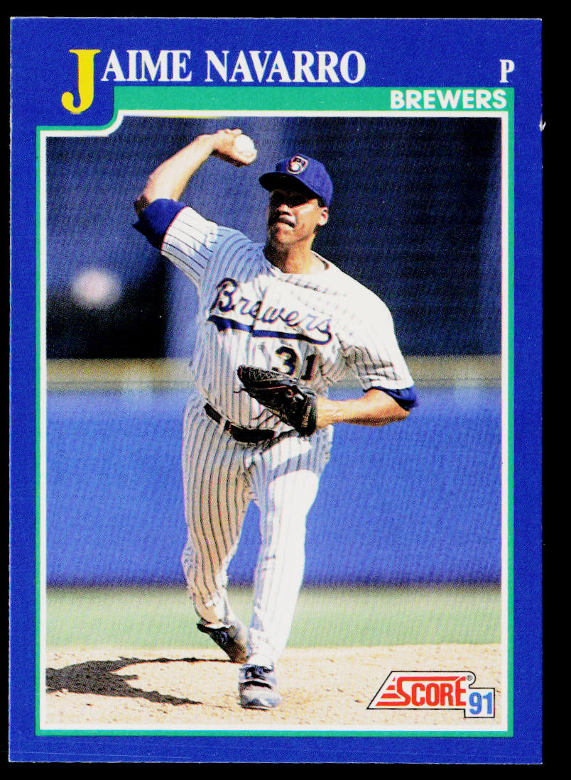 Jaime Navarro 1991 Score Promos #102 Milwaukee Brewers