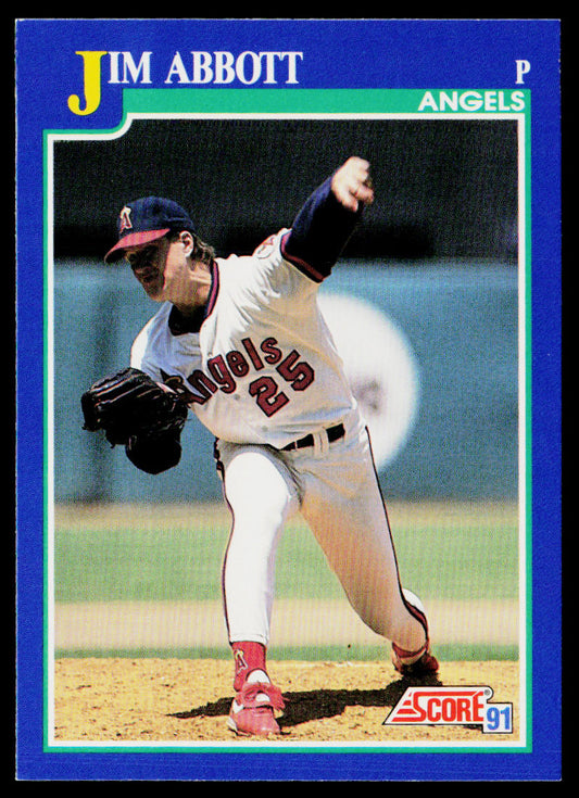 Jim Abbott 1991 Score Promos #105 California Angels