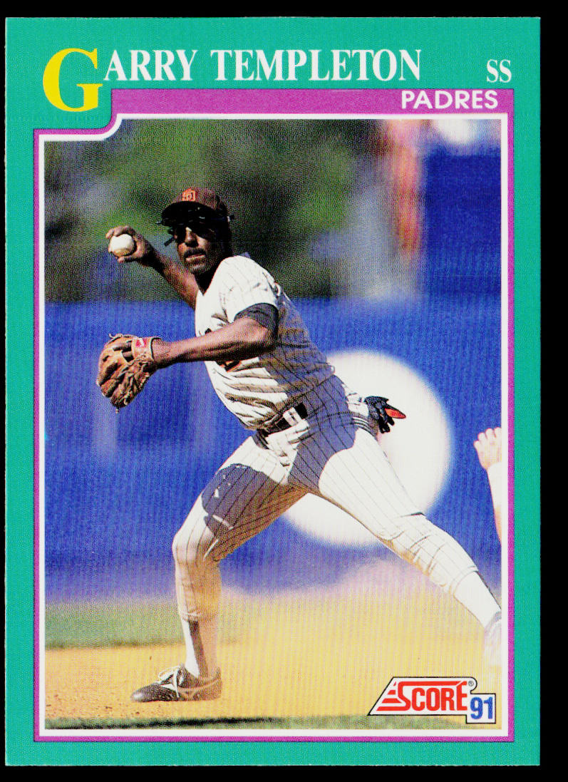 Garry Templeton 1991 Score Promos #117 San Diego Padres