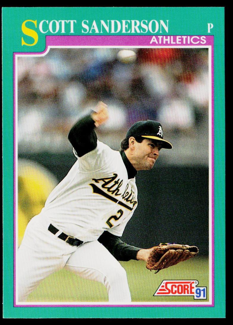 Scott Sanderson 1991 Score Promos #118 Oakland Athletics