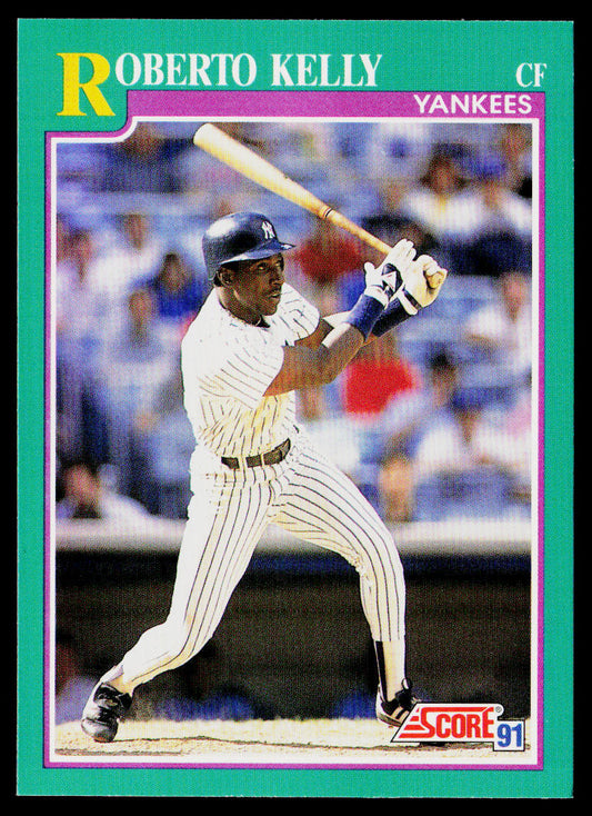 Roberto Kelly 1991 Score Promos #119 New York Yankees