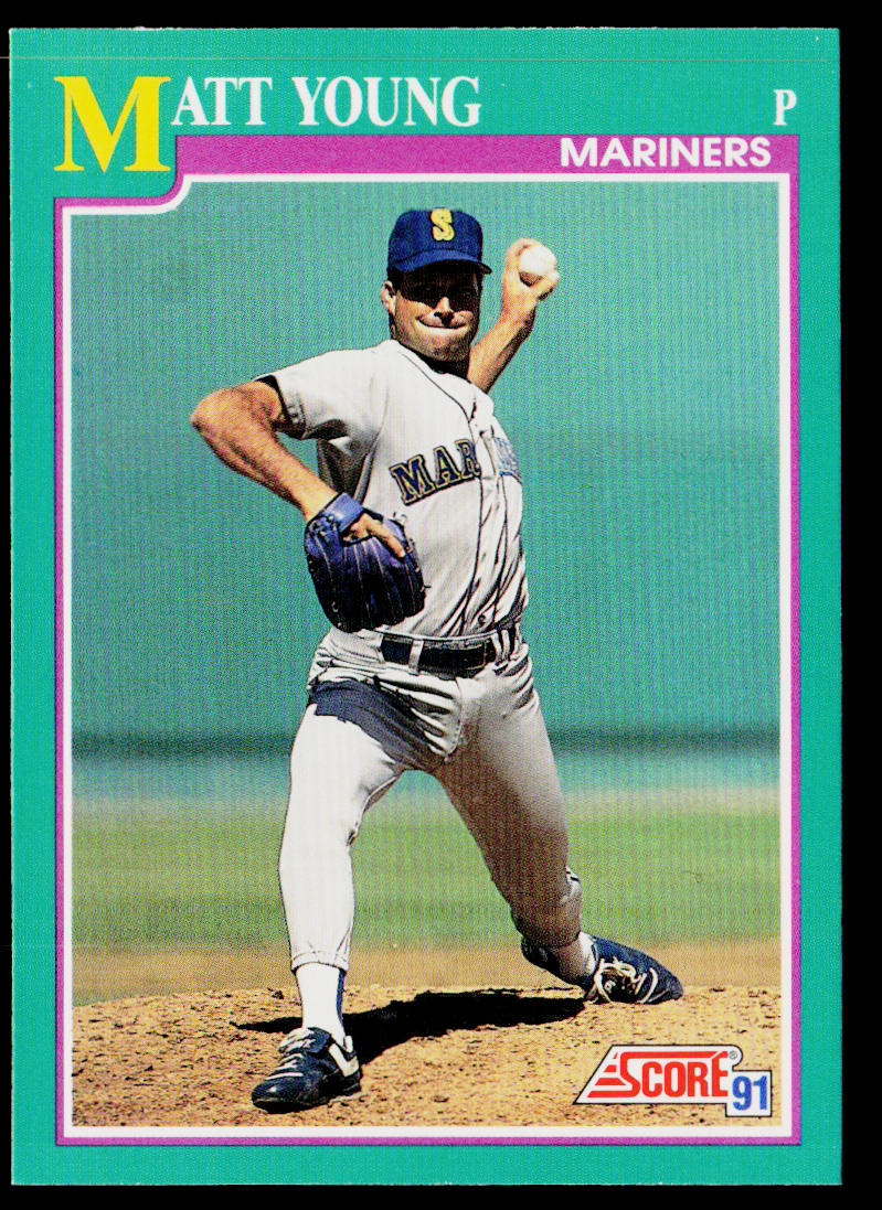 Matt Young 1991 Score #126 Seattle Mariners