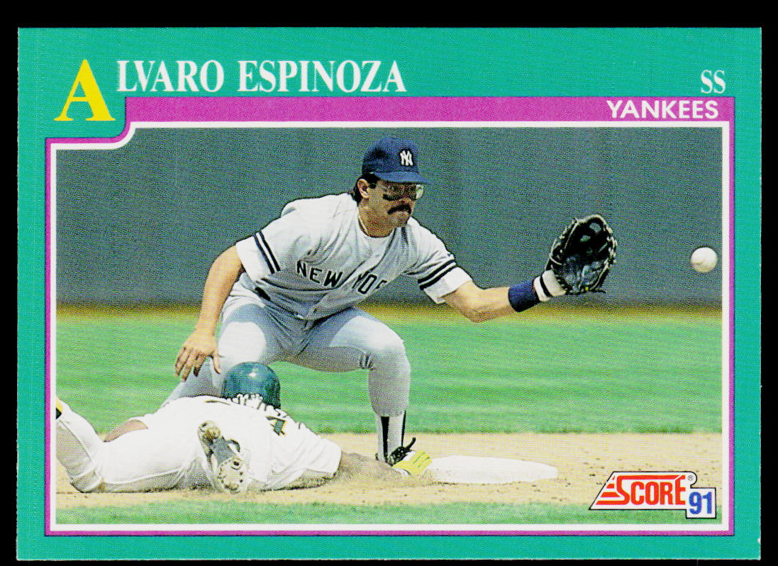 Alvaro Espinoza 1991 Score #127 New York Yankees