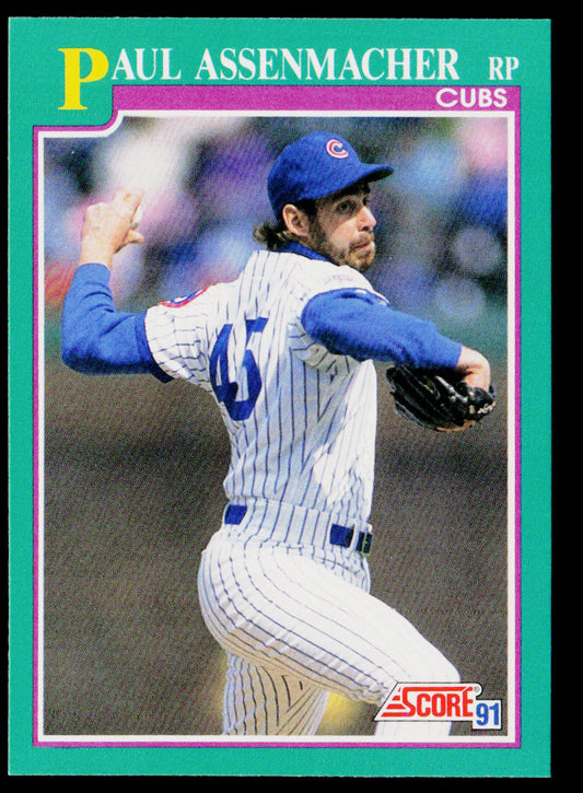 Paul Assenmacher 1991 Score #147 Chicago Cubs