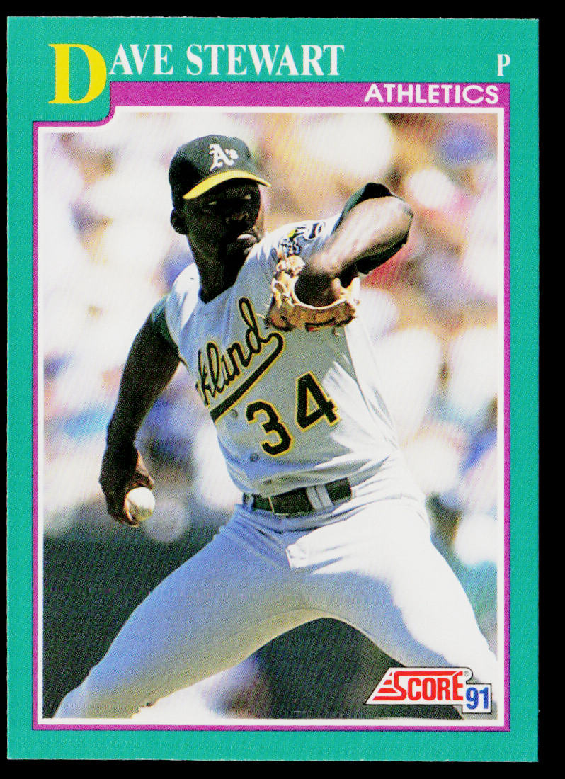 Dave Stewart 1991 Score #150 Oakland Athletics