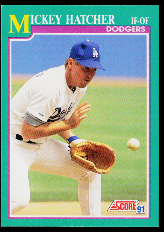 Mickey Hatcher 1991 Score #153 Los Angeles Dodgers