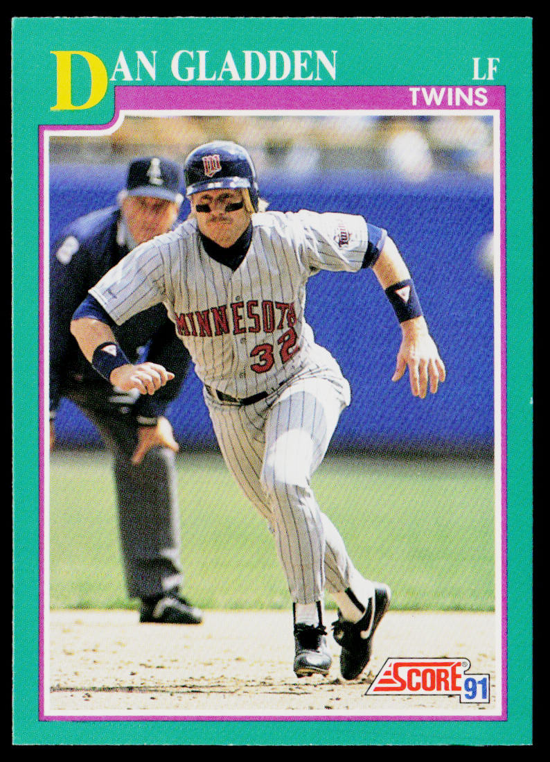 Dan Gladden 1991 Score #163 Minnesota Twins