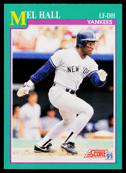 Mel Hall 1991 Score #166 New York Yankees