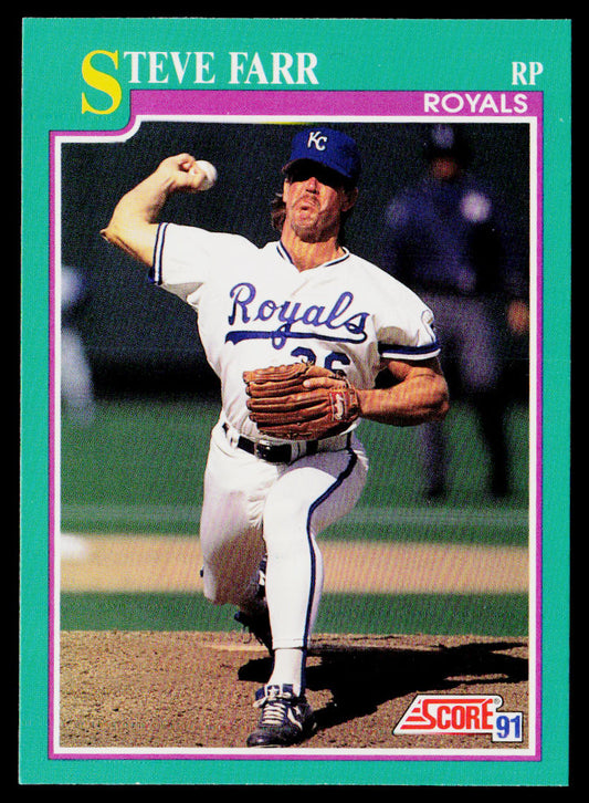 Steve Farr 1991 Score #172 Kansas City Royals