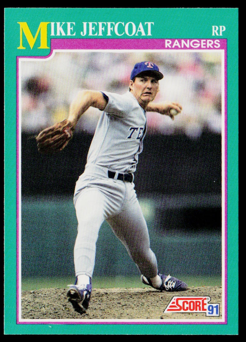 Mike Jeffcoat 1991 Score #174 Texas Rangers