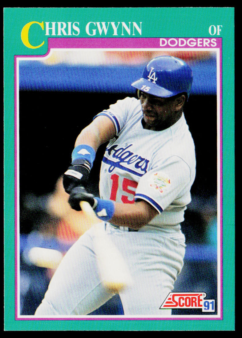 Chris Gwynn 1991 Score Promos #178 Los Angeles Dodgers