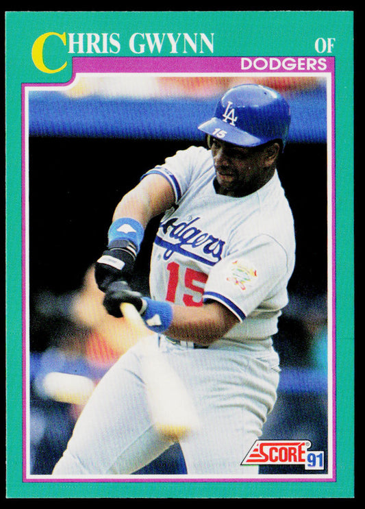 Chris Gwynn 1991 Score Promos #178 Los Angeles Dodgers