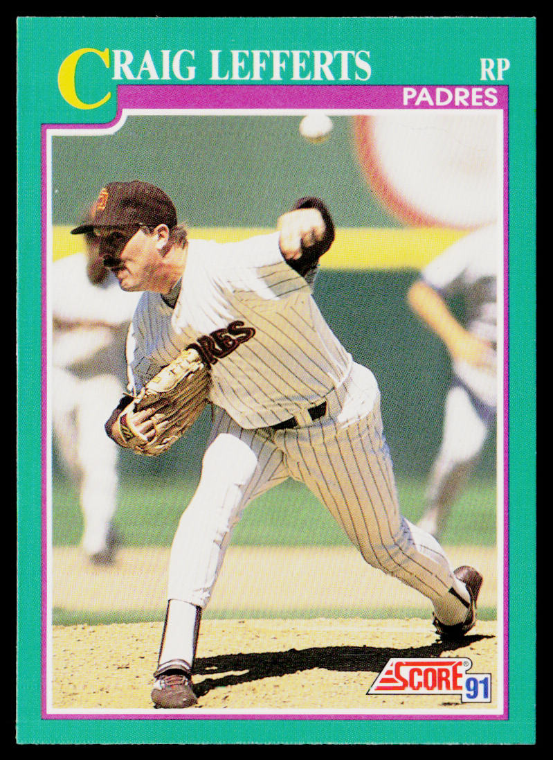 Craig Lefferts 1991 Score #184 San Diego Padres