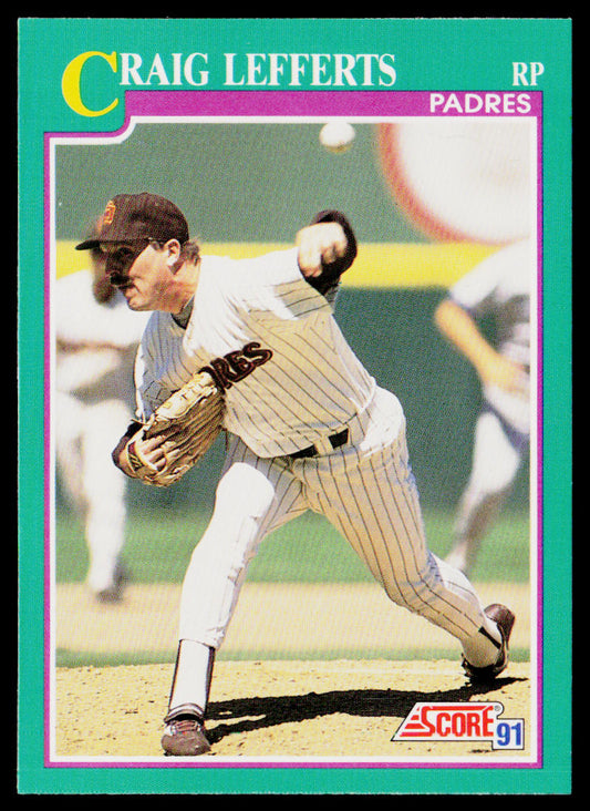 Craig Lefferts 1991 Score #184 San Diego Padres