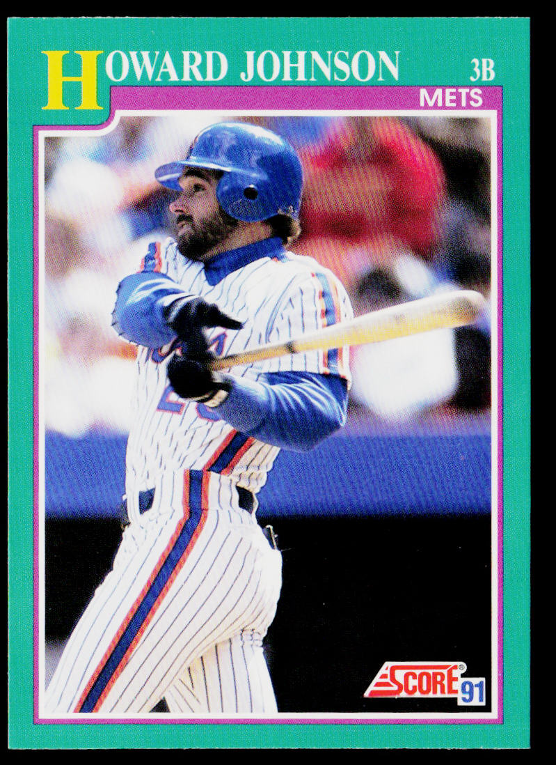 Howard Johnson 1991 Score #185 New York Mets