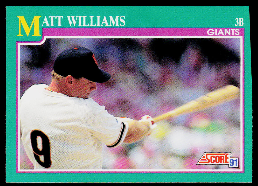 Matt Williams 1991 Score #189 San Francisco Giants