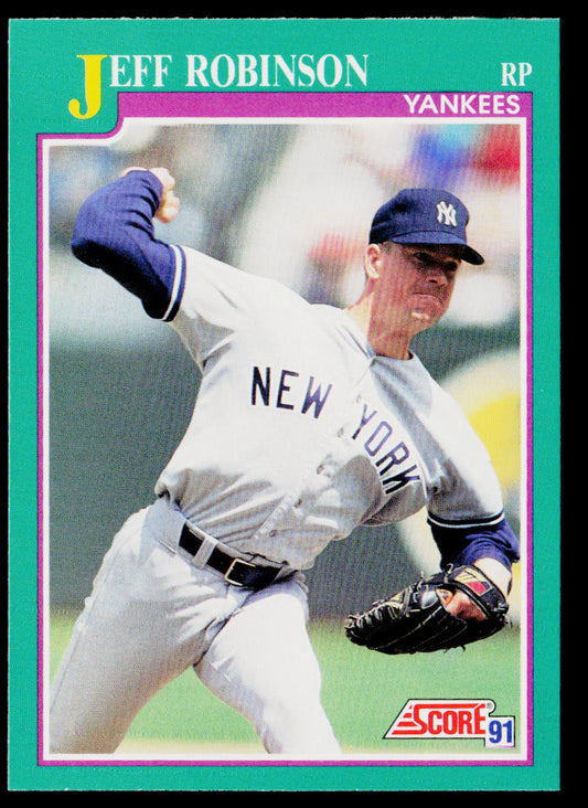 Jeff Robinson 1991 Score #192 New York Yankees