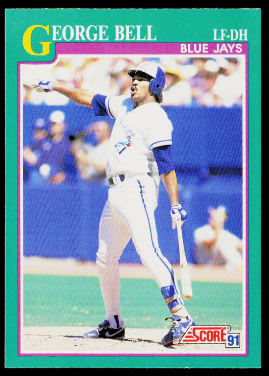 George Bell 1991 Score #195 Toronto Blue Jays