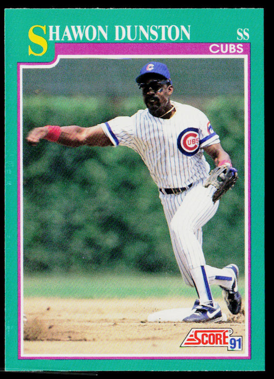 Shawon Dunston 1991 Score #201 Chicago Cubs